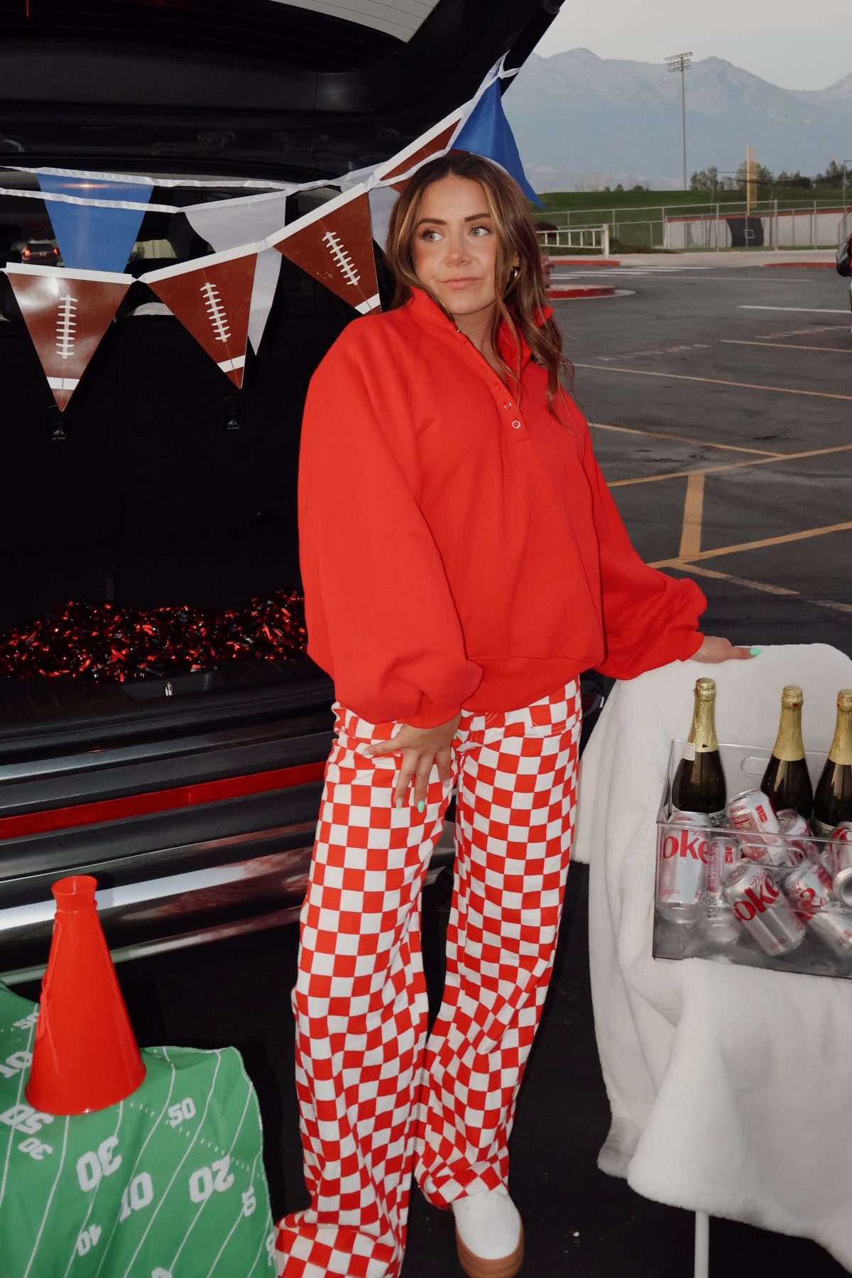 End Zone Pants in Red