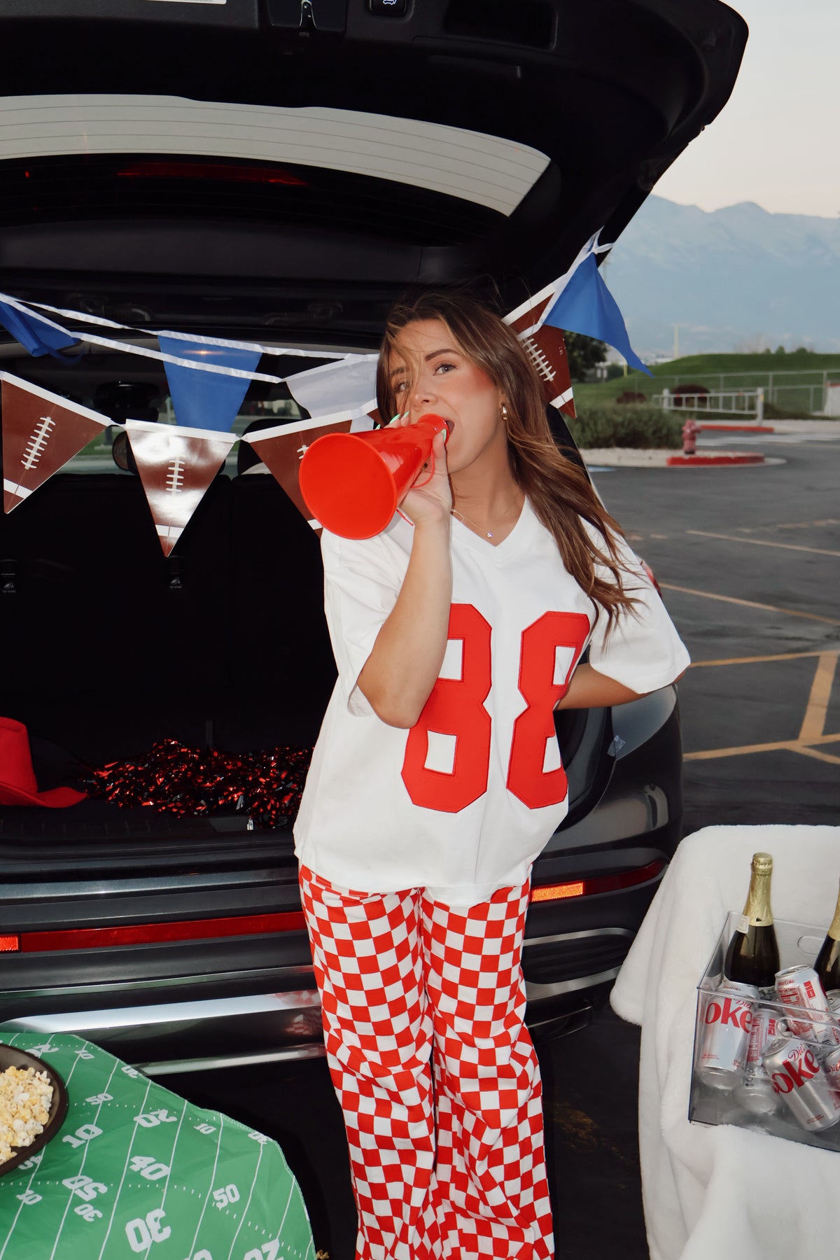 End Zone Pants in Red