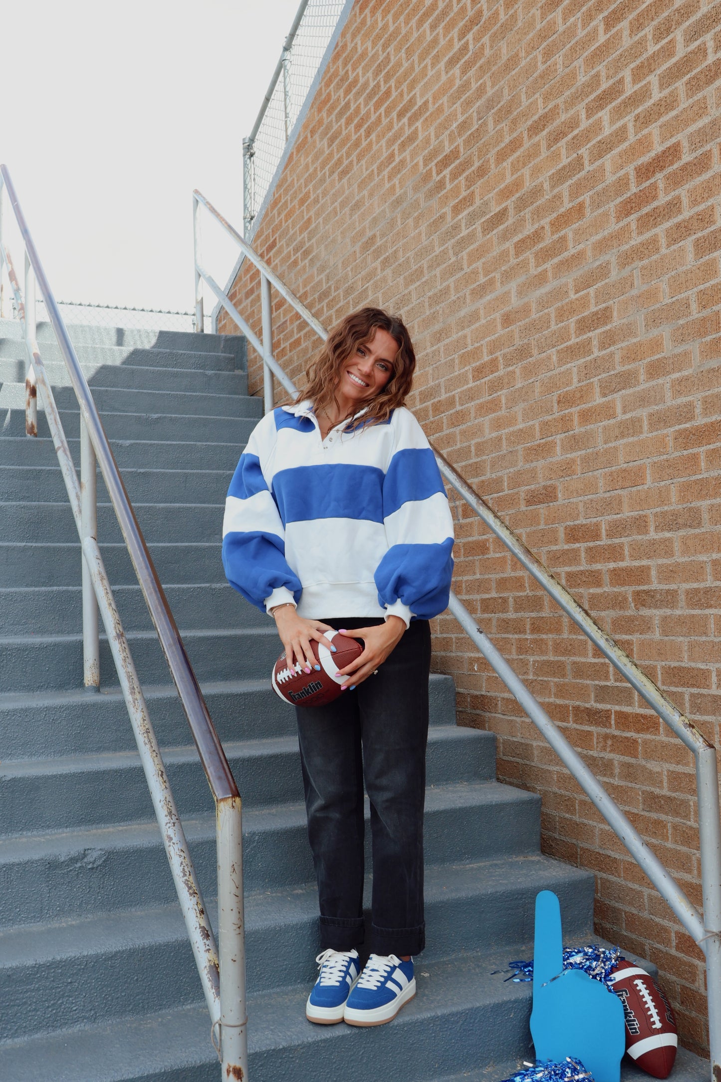 Fourth Quarter Pullover in Royal