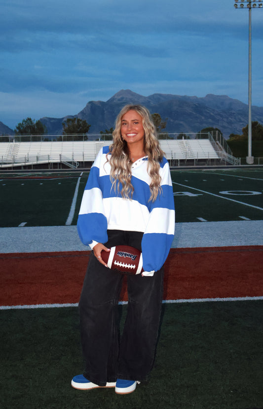 Fourth Quarter Pullover in Royal