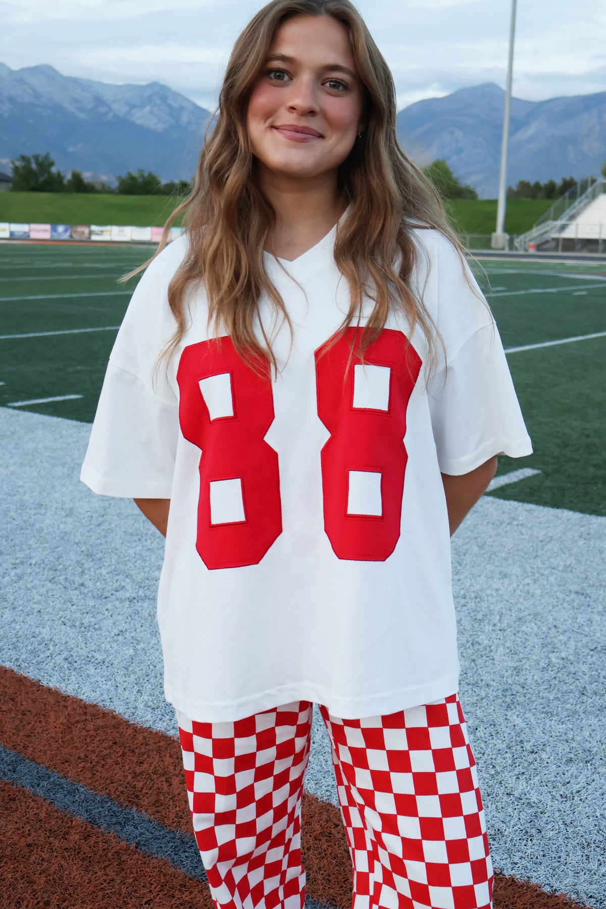 Tight End Tee in Red