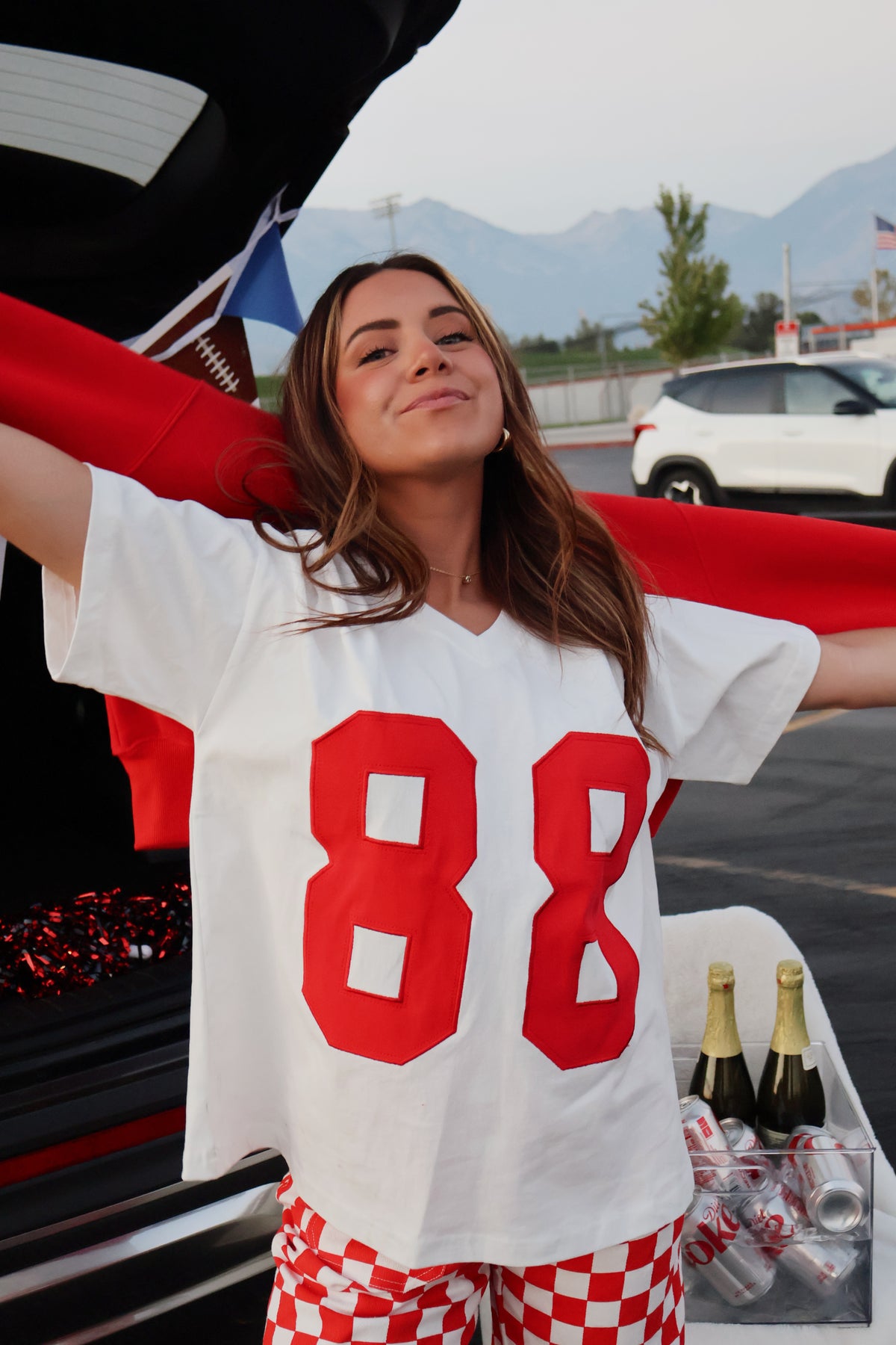 Tight End Tee in Red