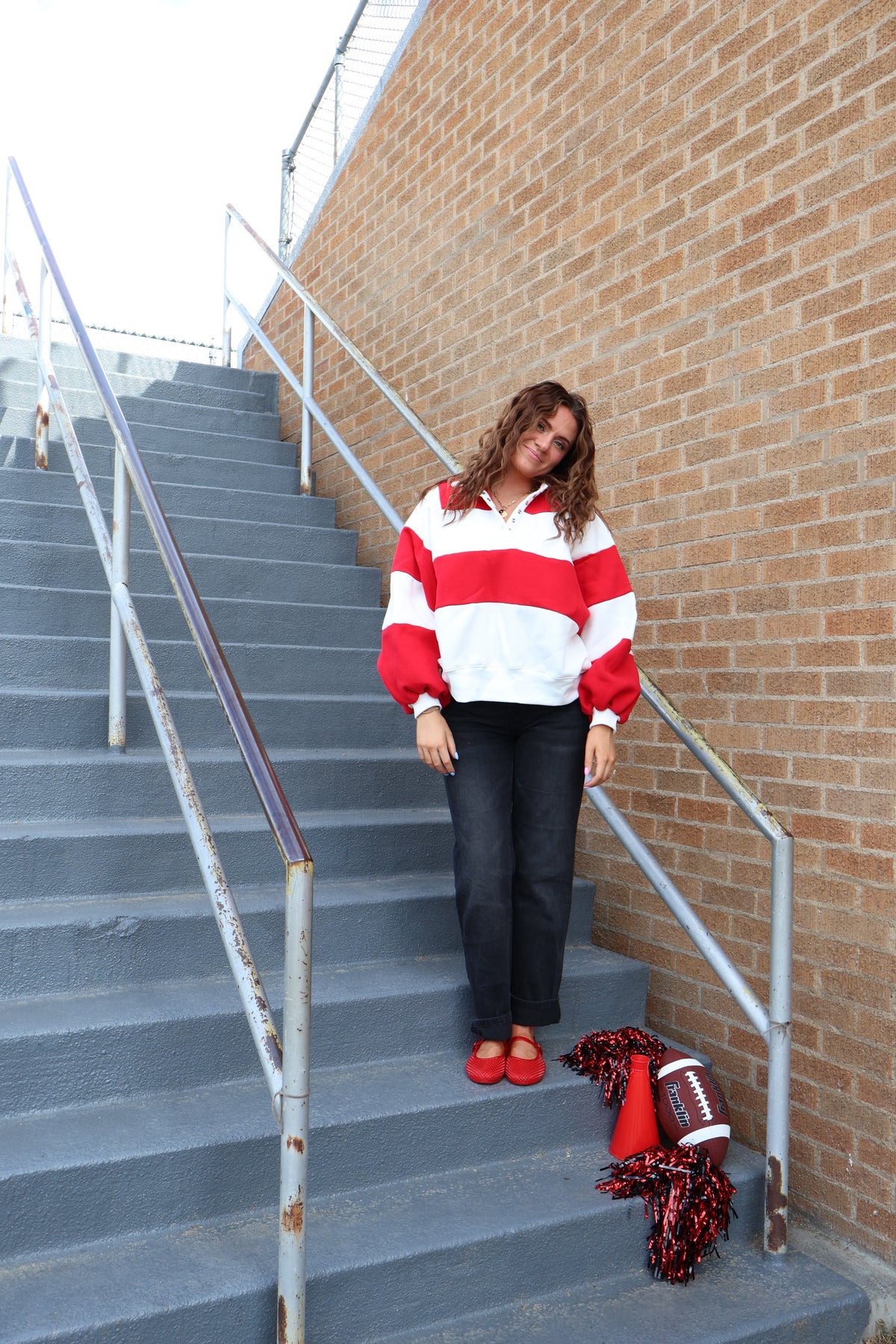 Fourth Quarter Pullover in Red