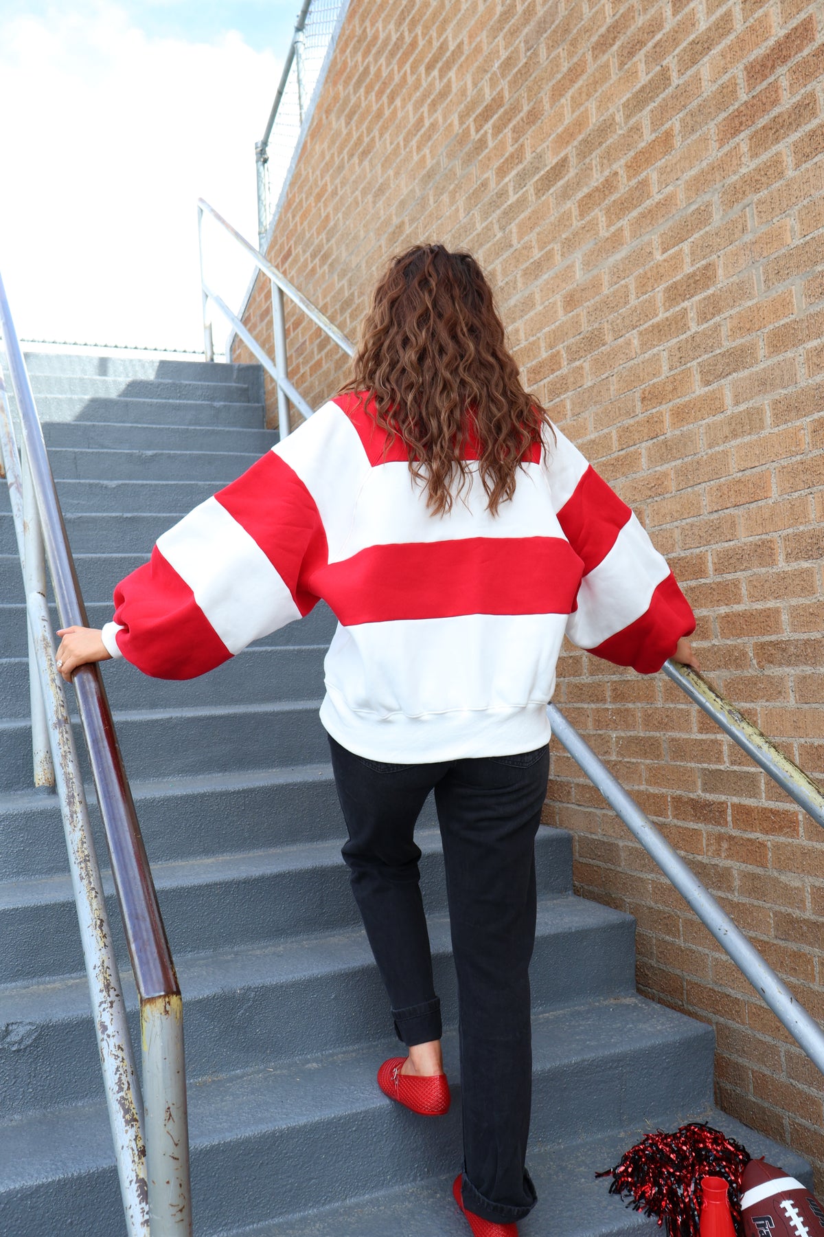 Fourth Quarter Pullover in Red
