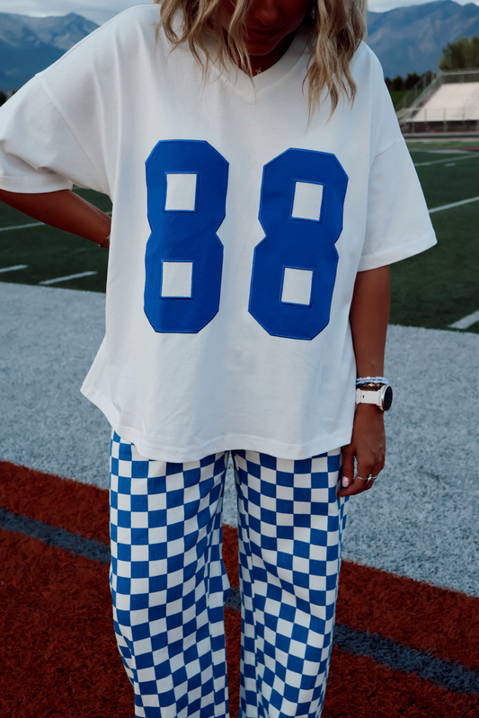 Tight End Tee in Royal