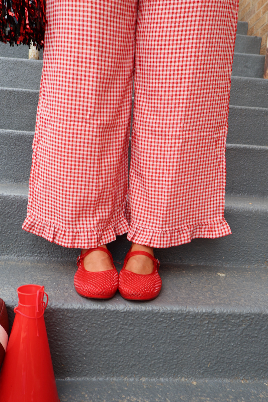 Picnic in the Parking Lot Pants in Red